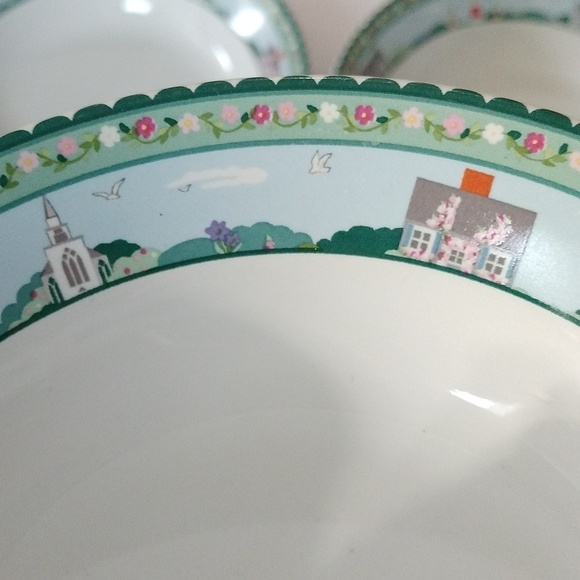 Sakura Nantucket Soup Cereal Bowls by Claire Murraye, Set of 2 - Picture 3 of 8